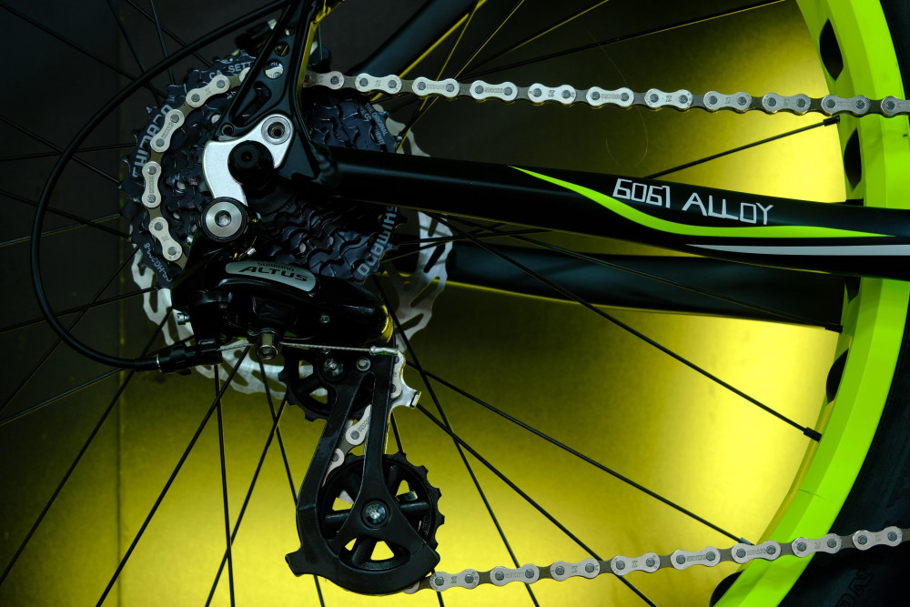 LORAK FAT SE Матовый Чёрный/Жёлтый рама 19 (на рост 171-182)