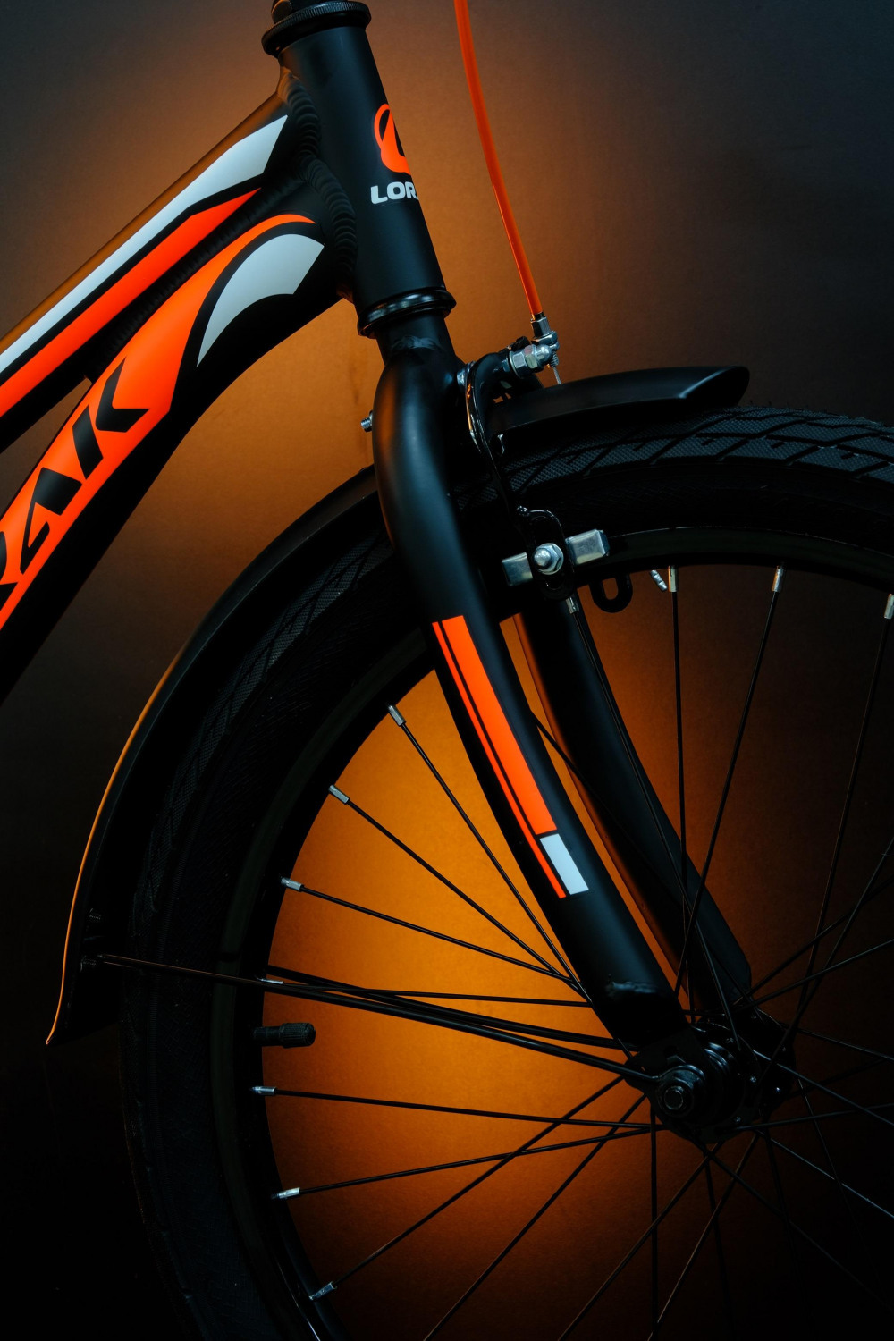 Lorak Junior 18 Boy Матовый Чёрный/Оранжевый