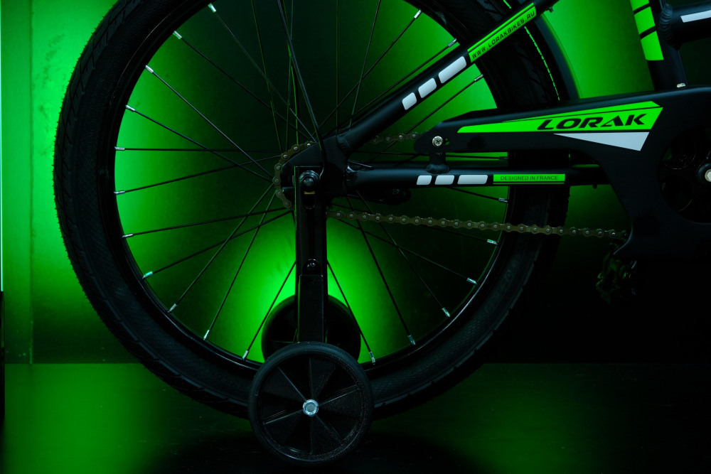 Lorak Junior 18 Boy Матовый Чёрный/Зелёный