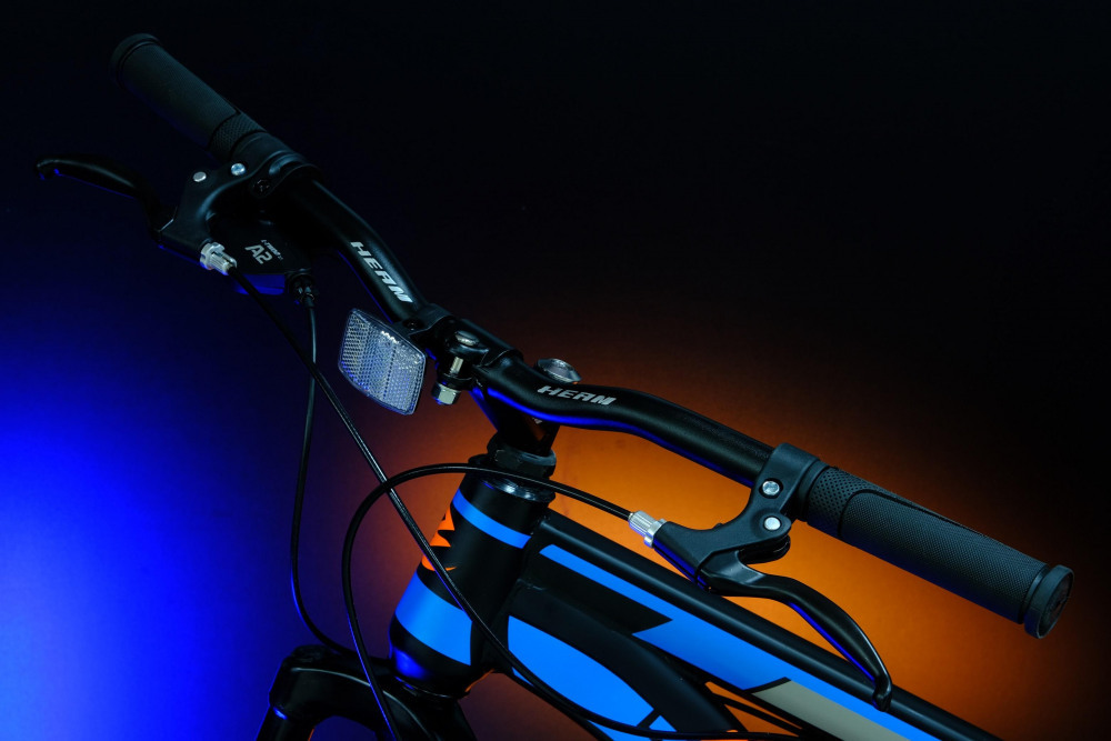 Heam First 247 Матовый Чёрный/Оранжевый/Синий