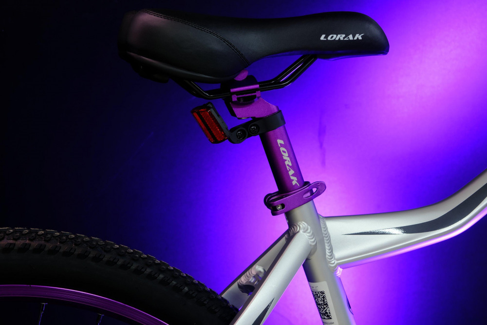 LORAK GLORY 400 9 sp Матовый Серебристый/Фиолетовый 15р (на рост 141-160)