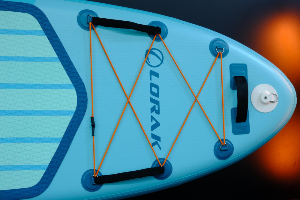 Сапборд Lorak 909 (320*81*15) бирюзово-оранжевый, код 77909