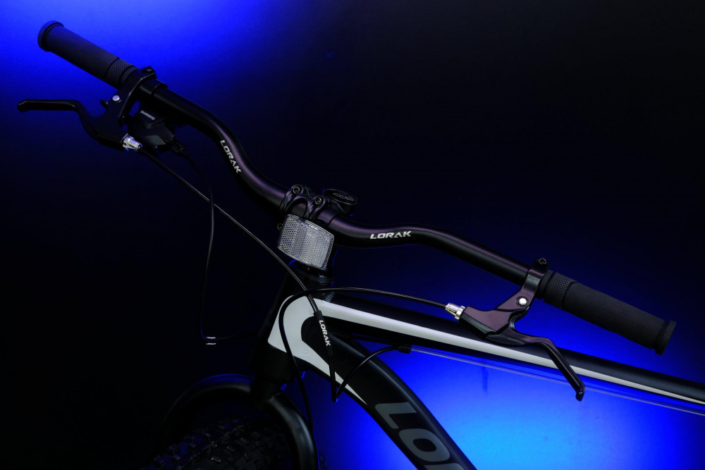 LORAK FAT Safe 26 Матовый Чёрный/Белый рама 21 (на рост 183-190)